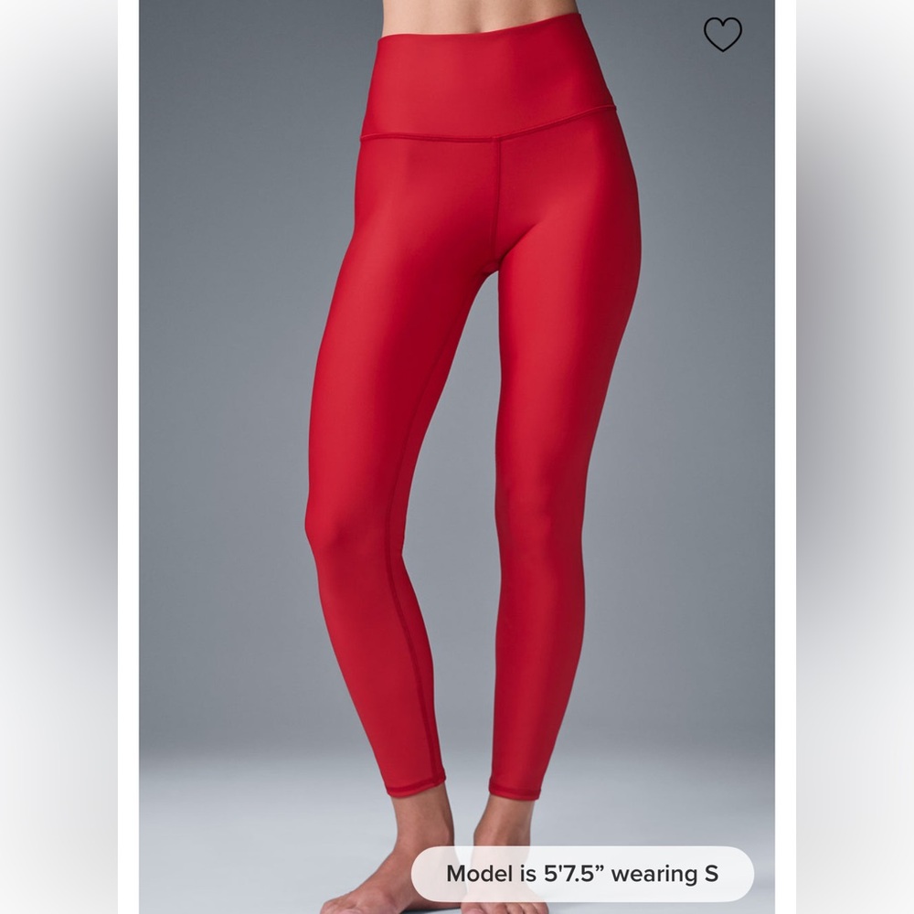Alo Yoga Bold Red 7/8 High-Waist Airlift Legging XS